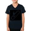 2156 Toddler Fine Jersey V-Neck T-Shirt Thumbnail