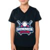 2156 Toddler Fine Jersey V-Neck T-Shirt Thumbnail