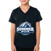 2156 Toddler Fine Jersey V-Neck T-Shirt Thumbnail