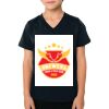 2156 Toddler Fine Jersey V-Neck T-Shirt Thumbnail