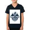 2156 Toddler Fine Jersey V-Neck T-Shirt Thumbnail