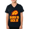 2156 Toddler Fine Jersey V-Neck T-Shirt Thumbnail