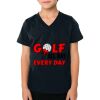 2156 Toddler Fine Jersey V-Neck T-Shirt Thumbnail